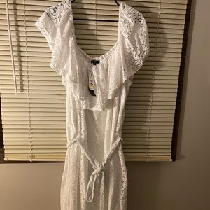 Plus Size Lane Bryant White Lace Dress